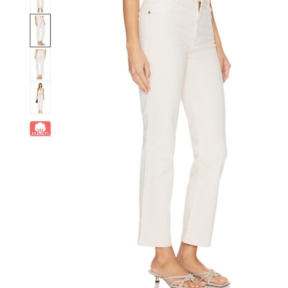 ROLLA'S Original High Rise Straight Jeans in Off White Size 29  Great condition - Picture 3 of 12